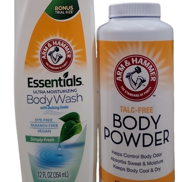 Arm & Hammer Talc Free body Powder and Ultra Moisturizing Body Wash - Picture 2 of 5